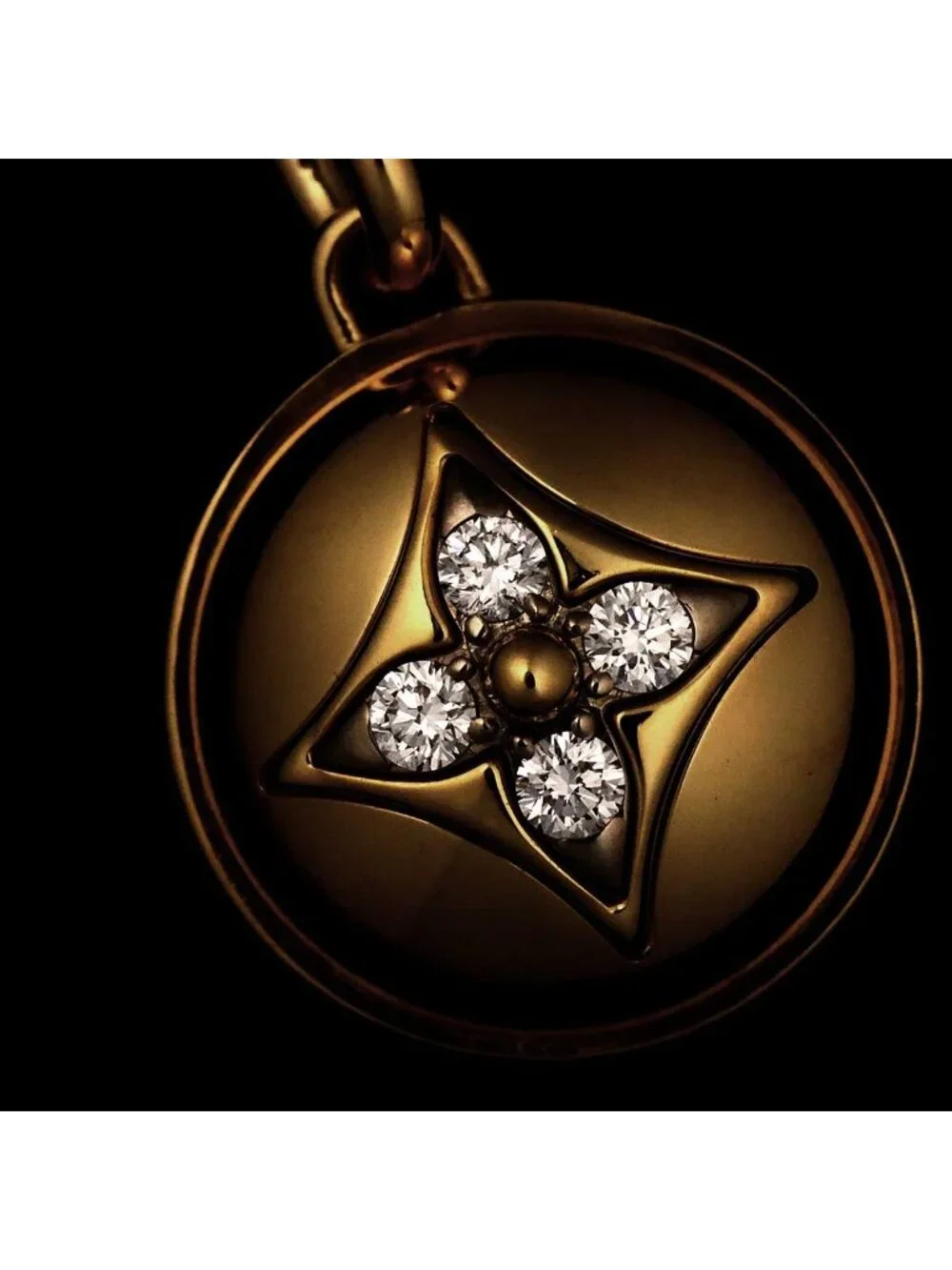 Louis Vuitton B Blossom Diamond Earrings 18K Yellow Gold
